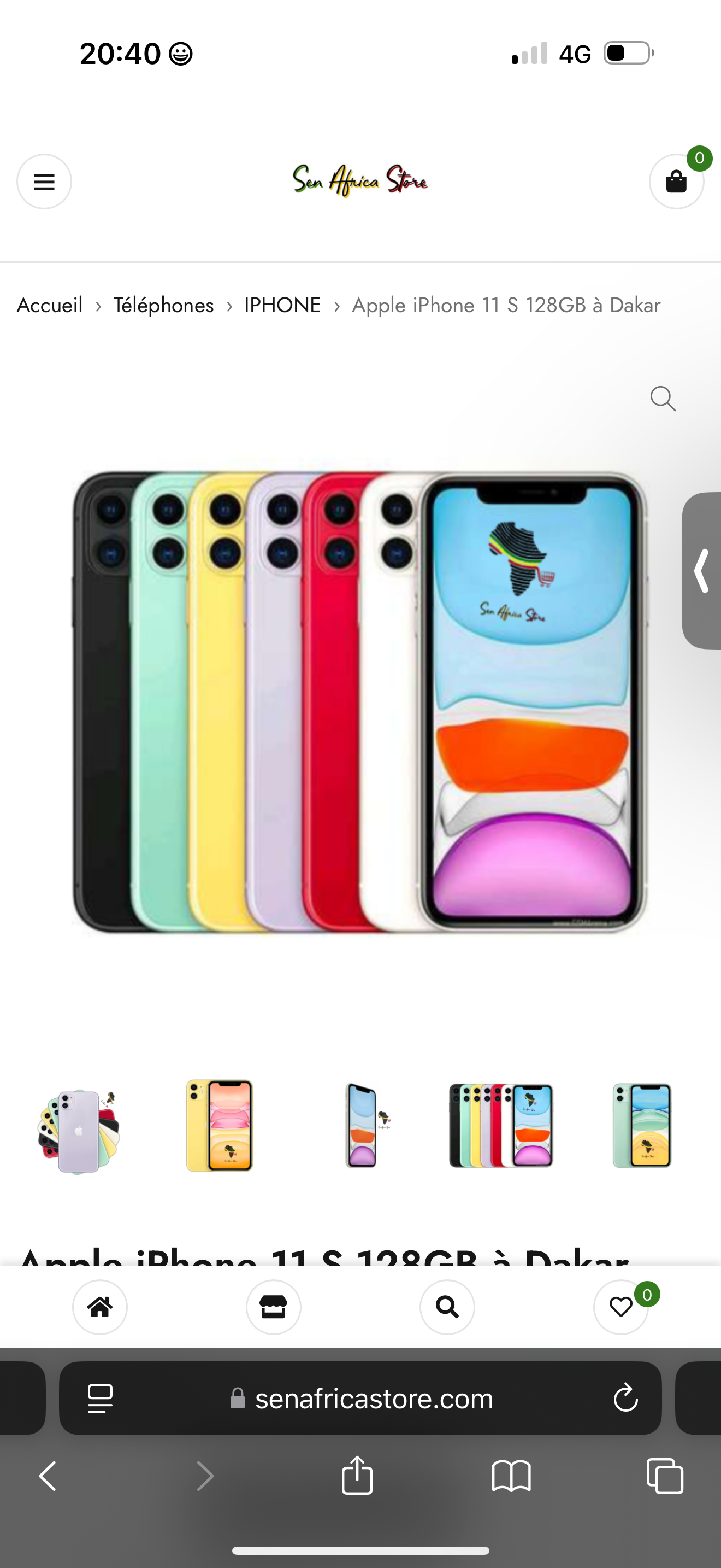 iPhone 11 simple 128gb, Tawfeex Market, Tawfeex, ecommerce, senegal, market