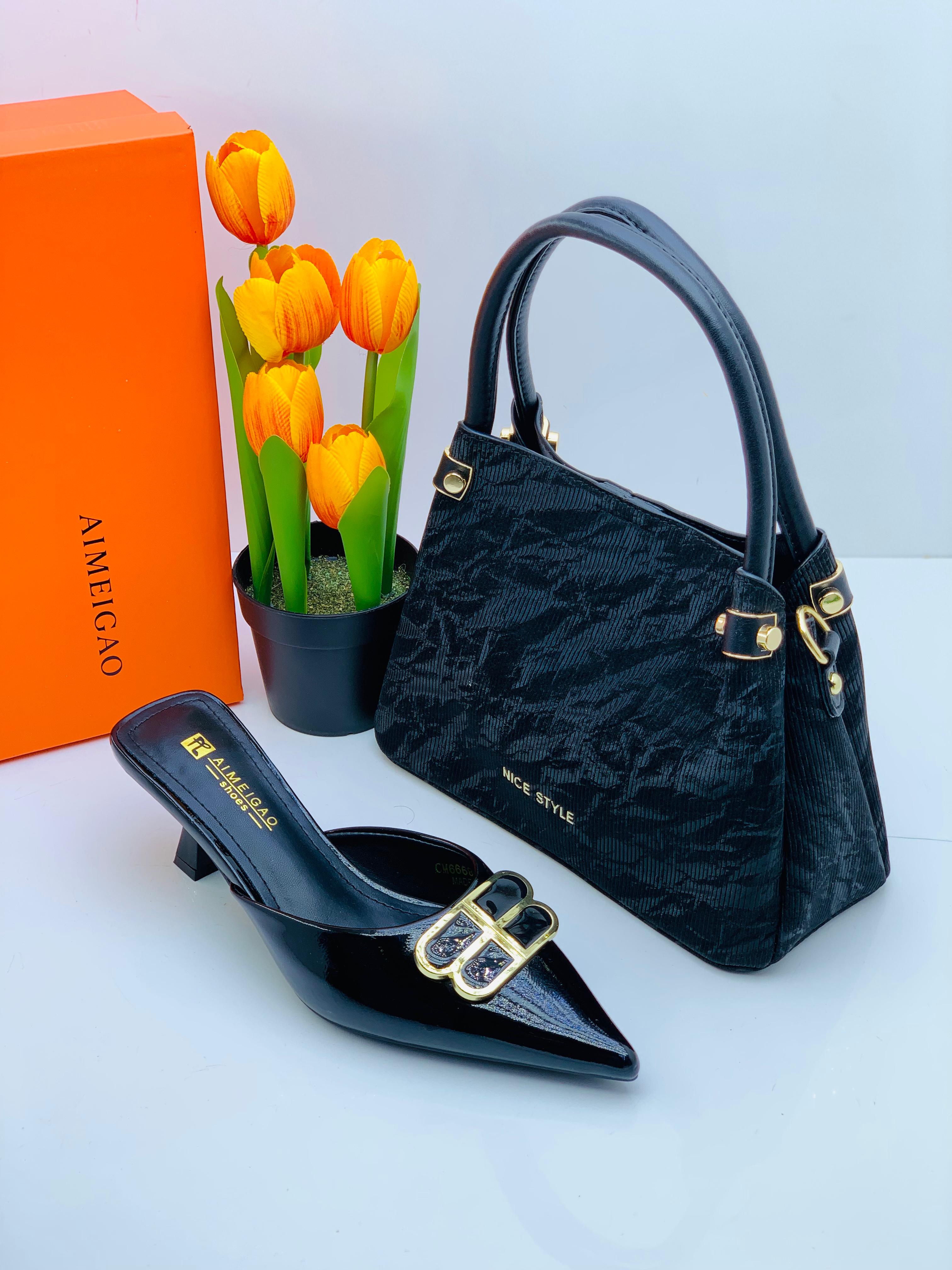 Ensemble sac a main dame et babouche à talon , Tawfeex Market, Tawfeex, ecommerce, senegal, market